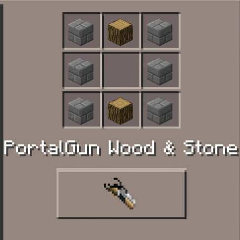 PortalGun Wood & Stone (id - 3655)