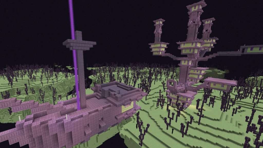  Пурпурный блок в Minecraft pe 1.0.0
