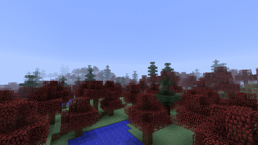 Кленовый лес в minecraft 5.0