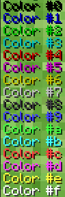 картинка кодов цвета текста в майнкрафт