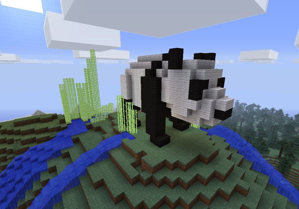 Minecraft Lazy Panda