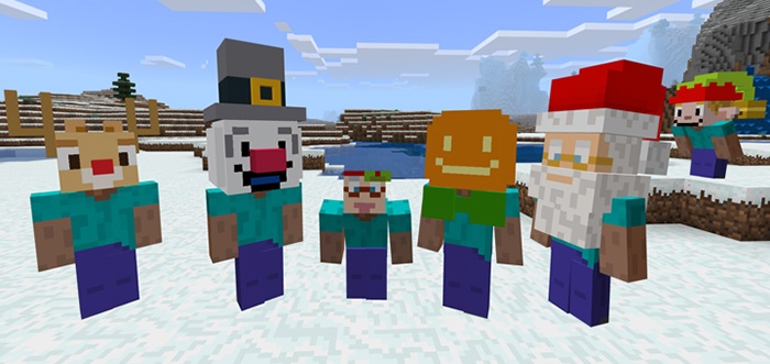 Мод "Christmas costumes" для Minecraft Pe 1.9.0