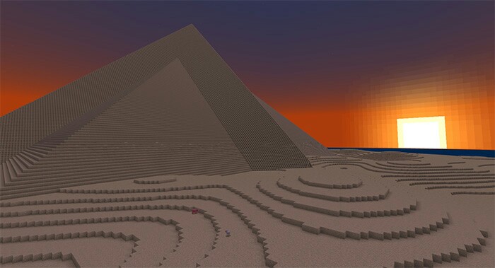 карта пирамида в Майнкрафт 1.9.0
