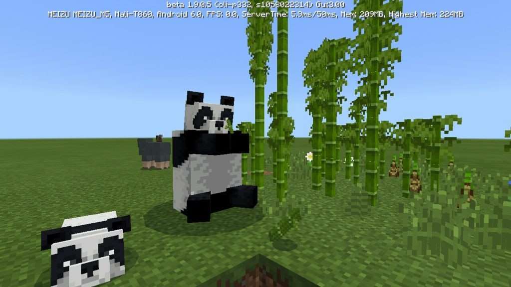 Панды в Minecraft PE 1.9.0.5