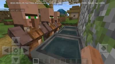 Жители в новых деревнях в Minecraft PE 1.10.0.3