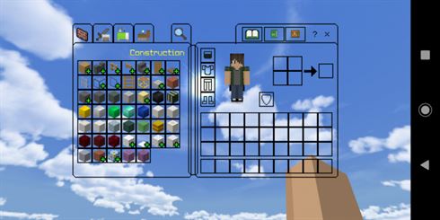 Прозрачный интерфейс для Minecraft Pocket Edition