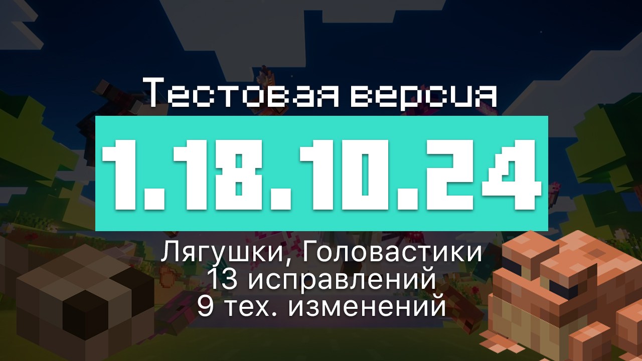 Превью Майнкрафт 1.18.10.24