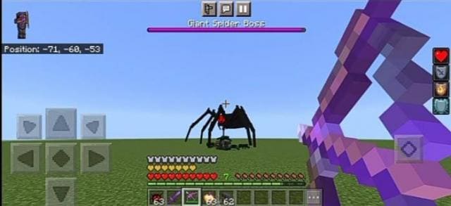 Скачать мод на босса паука в Minecraft PE