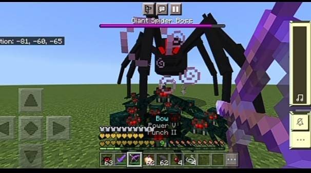 Скачать мод на босса паука в Minecraft PE