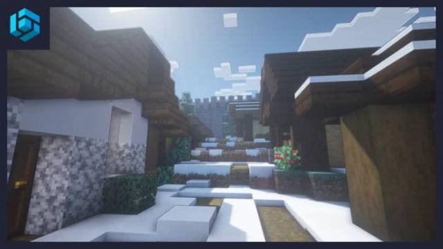 Скачать карту на снежную деревню в Minecraft PE