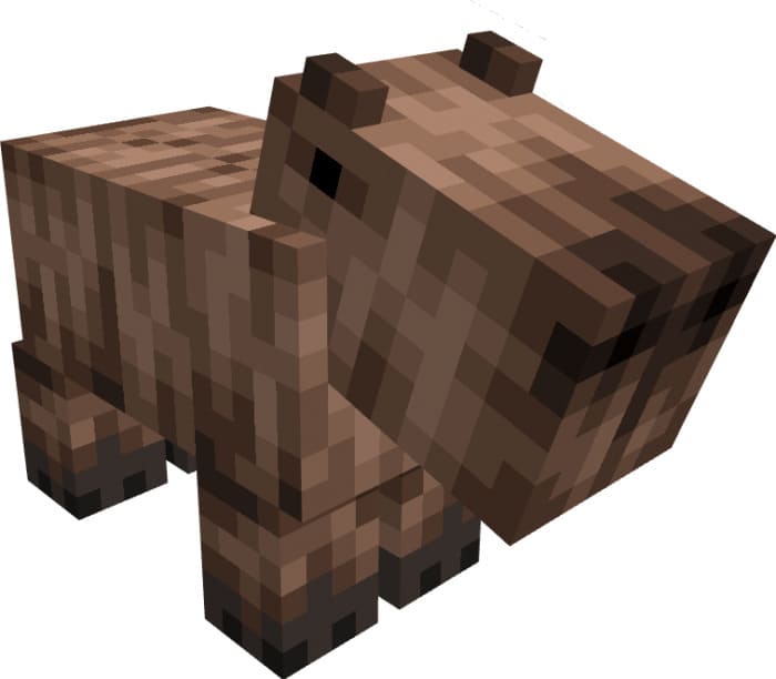 Скачать текстуры на капибар вместо свиней в Minecraft PE