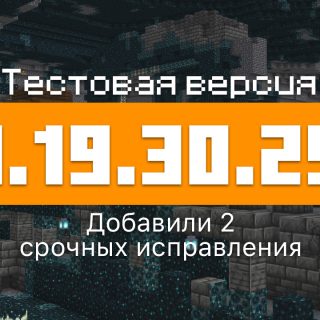 Превью Майнкрафт 1.19.30.25