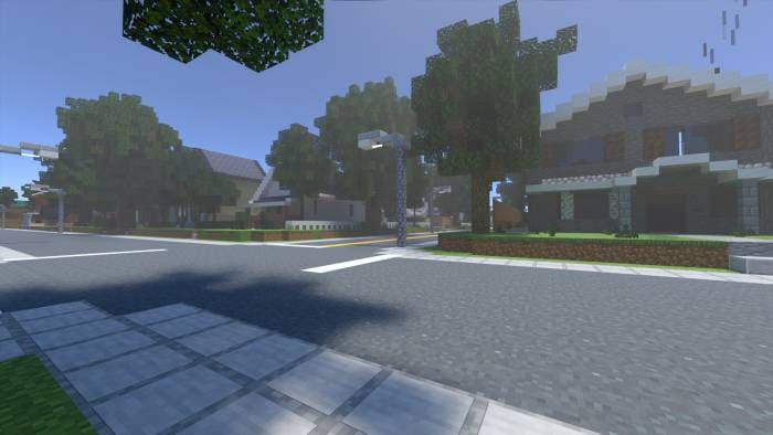 Скачать карту на реалистичный город в Minecraft PE
