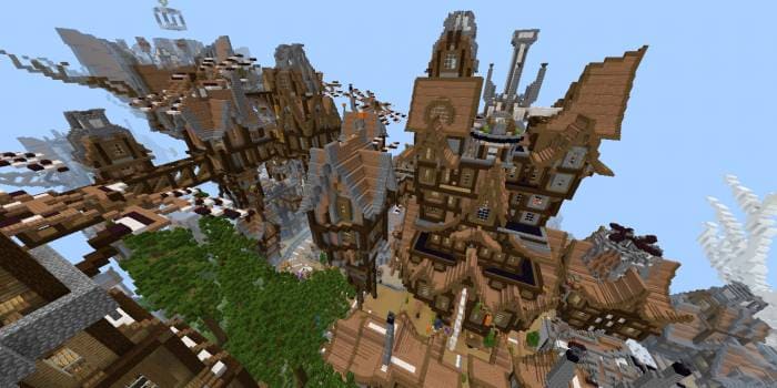 Скачать карту на проработанный город в Minecraft PE