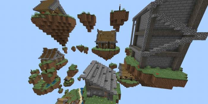 Скачать карту на небесную виллу в Minecraft PE