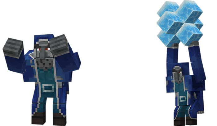 Скачать мод на Ледяного разбойника-мутанта в Minecraft PE