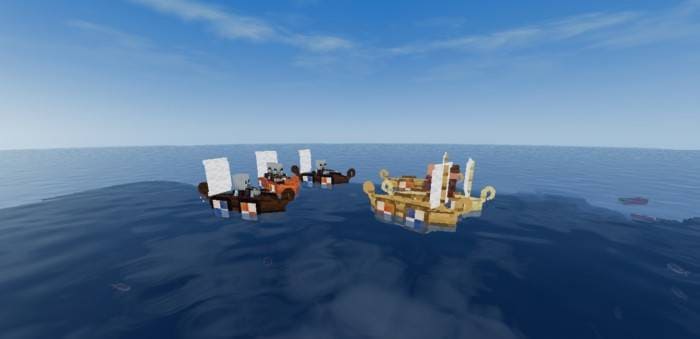 Игроки катаются на новых лодках