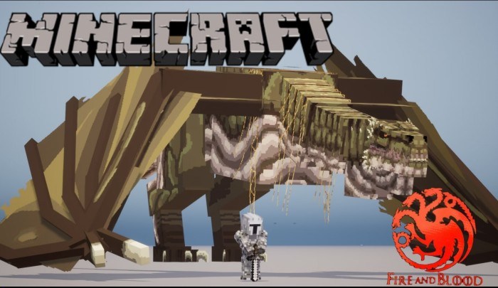 Скачать мод на дракона Вхагар в Minecraft PE