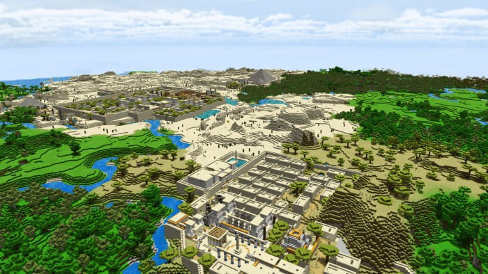 Скачать карту на Египетский город в Minecraft PE