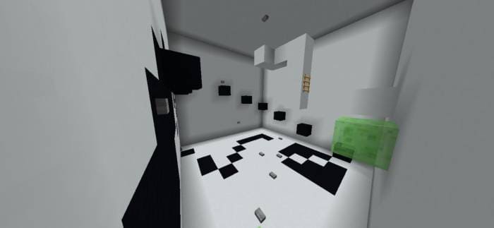 Скачать карту на черно-белый паркур в Minecraft PE