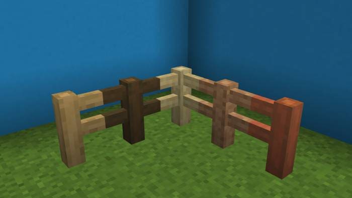 Скачать текстуры на аккуратный забор в Minecraft PE