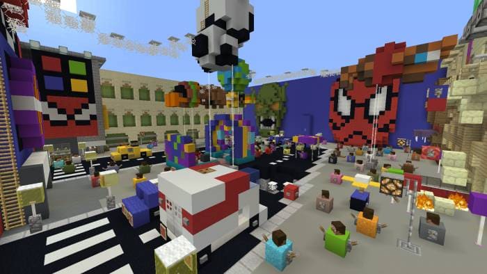 Скачать карту на прятки с пауком в Minecraft PE