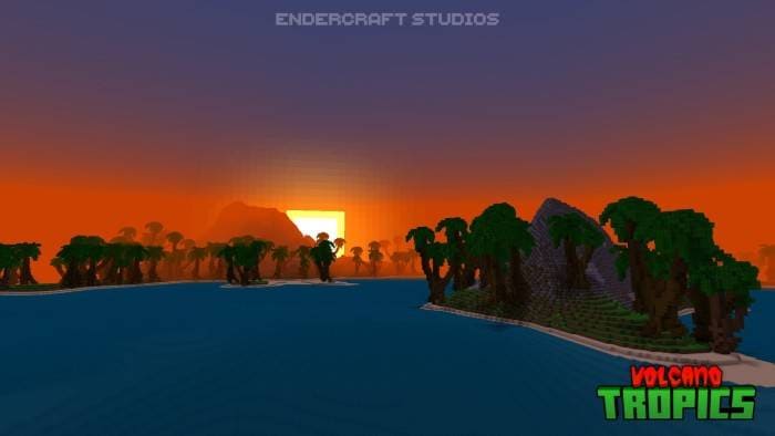 Скачать карту на тропические острова в Minecraft PE