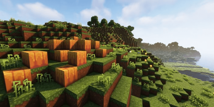 Скачать текстуры на эстетичное оформление мира в Minecraft PE