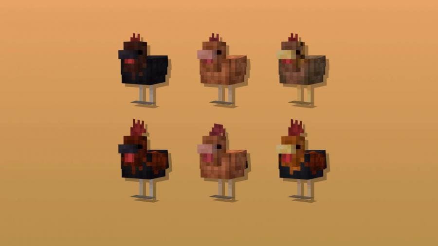 Скачать текстуры на крутых куриц в Minecraft PE