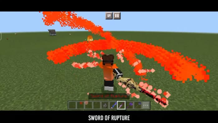 Скачать мод на сверхмощные мечи в Minecraft PE