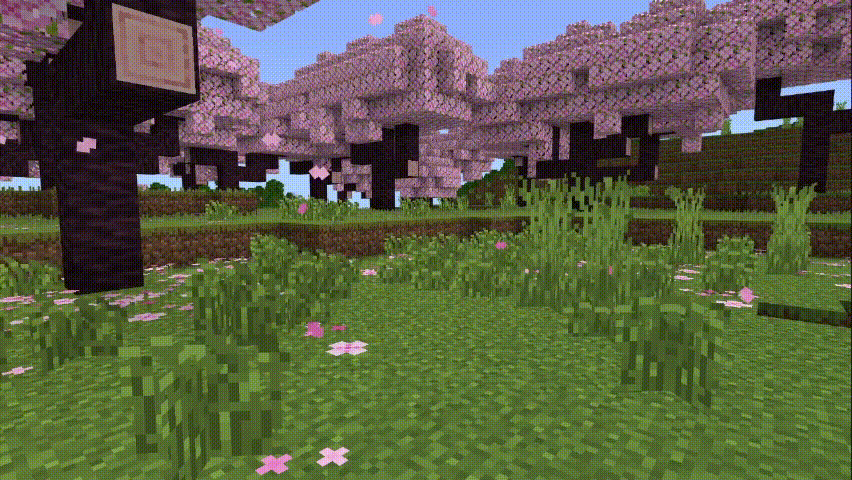 Скачать текстуры на качающуюся траву в Minecraft PE