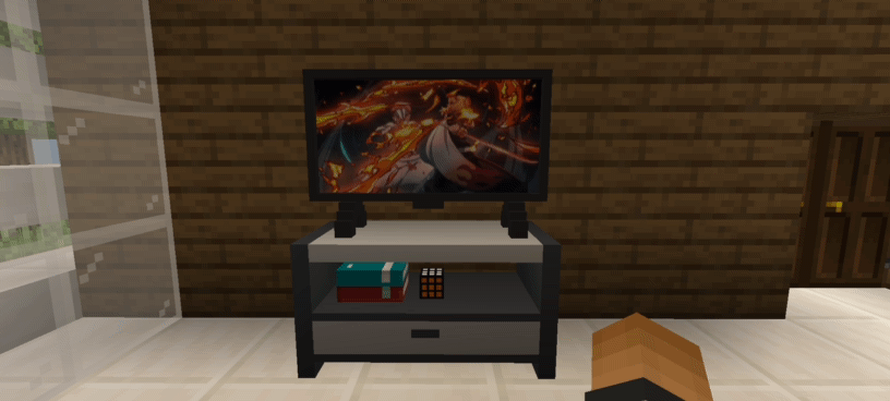 Скачать мод на проработанный телевизор в Minecraft PE