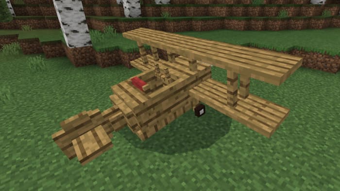Скачать мод на деревянные самолеты в Minecraft PE