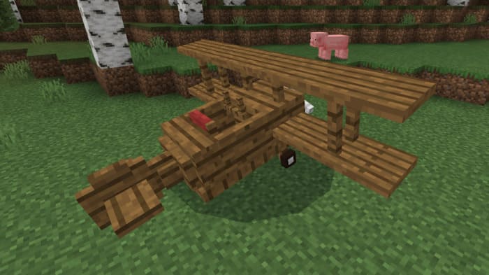 Скачать мод на деревянные самолеты в Minecraft PE