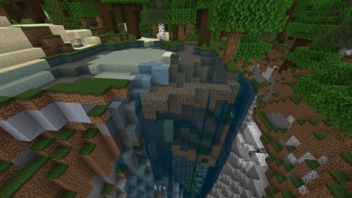 Скачать текстуры на прозрачность воды в Minecraft PE