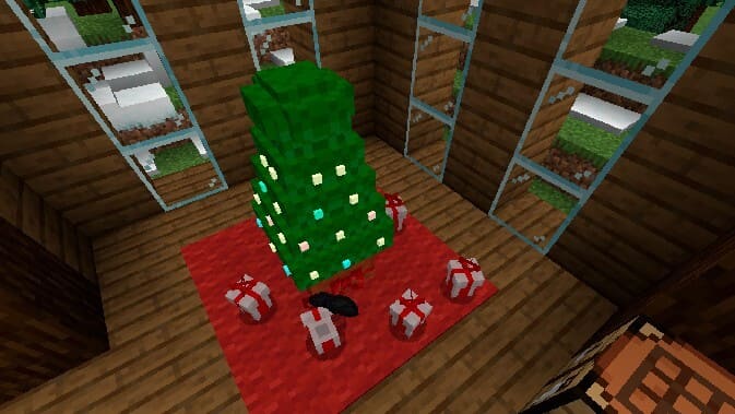 Скачать мод на рождественское дерево в Minecraft PE