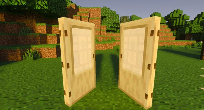 Скачать мод на автоматические двери в Minecraft PE