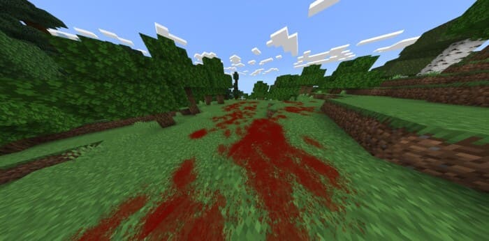 Скачать текстуры на пятна крови в Minecraft PE