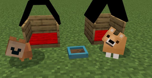 Скачать мод на новых собак в Minecraft PE