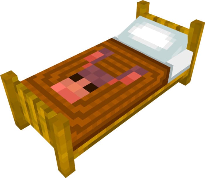 Скачать текстуры на прекрасные кроватки в Minecraft PE