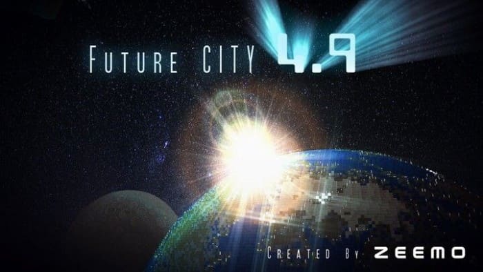 Скачать карту город будущего в Minecraft PE