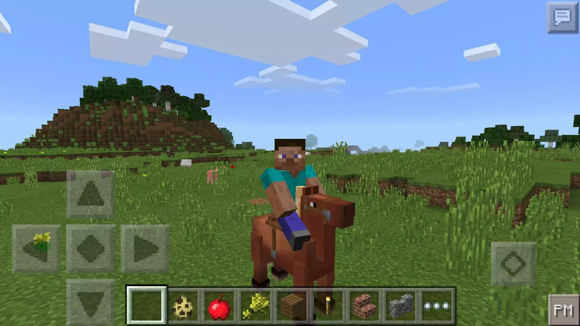 Езда на лошади из Мода на Животных для Майнкрафт на Андроид