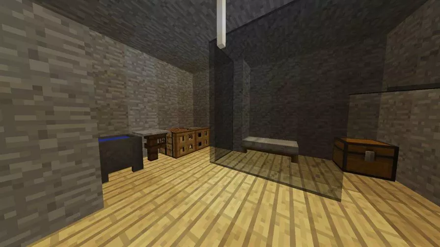 Комната в бункере для Minecraft Pocket Edition