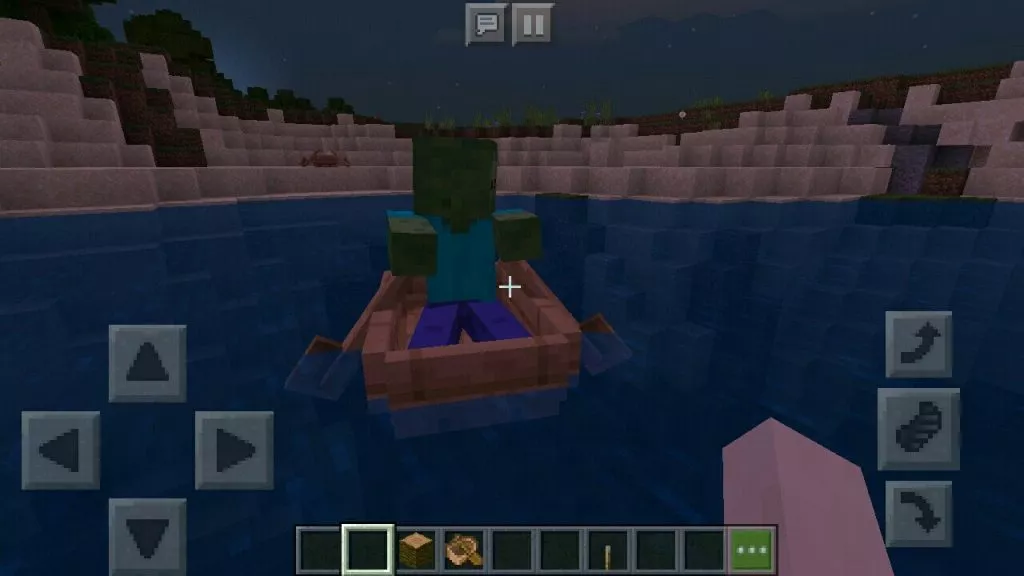 Злые мобы в лодках в майнкрафт пе 1.6.0.8