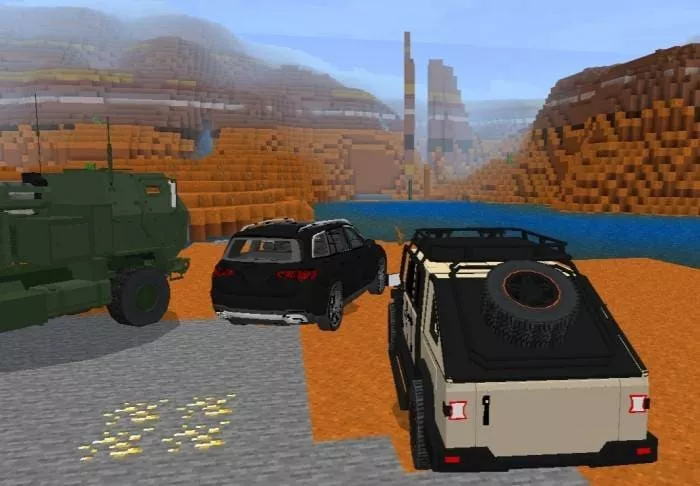 Скачать мод на джип для путешествий в Minecraft PE