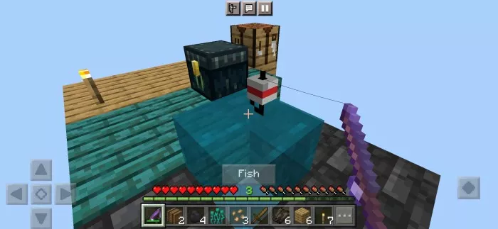 Скачать карту на блок в океане в Minecraft PE