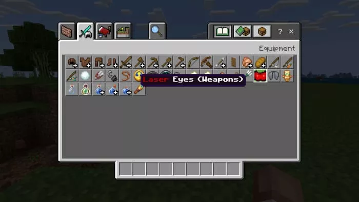 Скачать мод на лазерные глаза в Minecraft PE