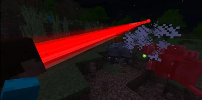 Скачать мод на лазерные глаза в Minecraft PE